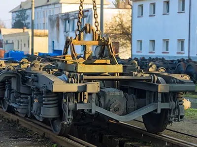 rail repair in progress